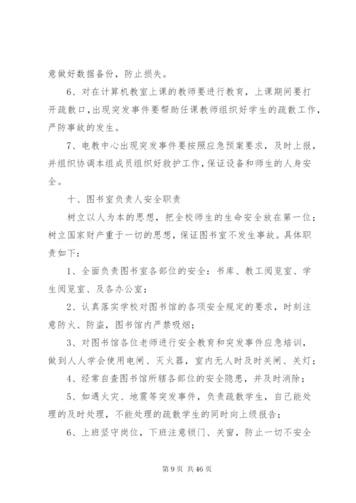 学校安全工作岗位责任制度.docx