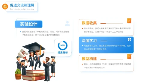 蓝色卡通风毕业论文答辩PPT模板