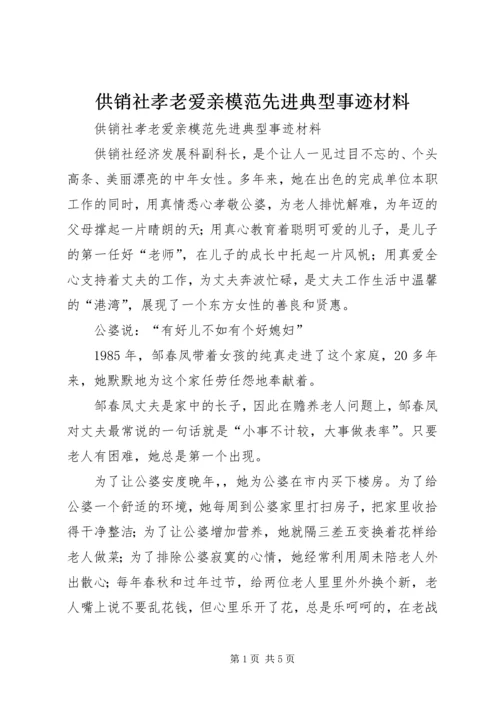 供销社孝老爱亲模范先进典型事迹材料.docx