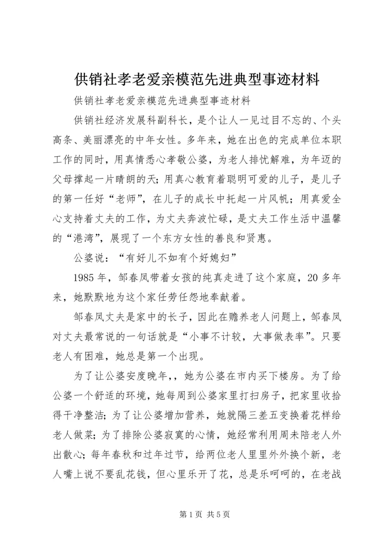 供销社孝老爱亲模范先进典型事迹材料.docx