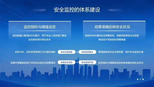 蓝色科技风科技赋能智慧安防年中总结PPT