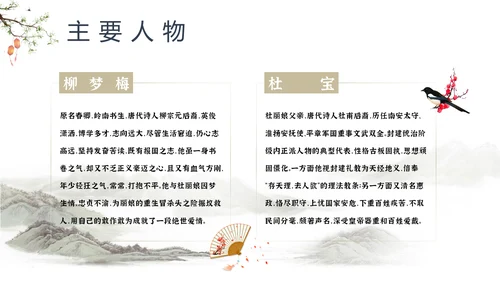 中国戏曲特丹亭PPT模板