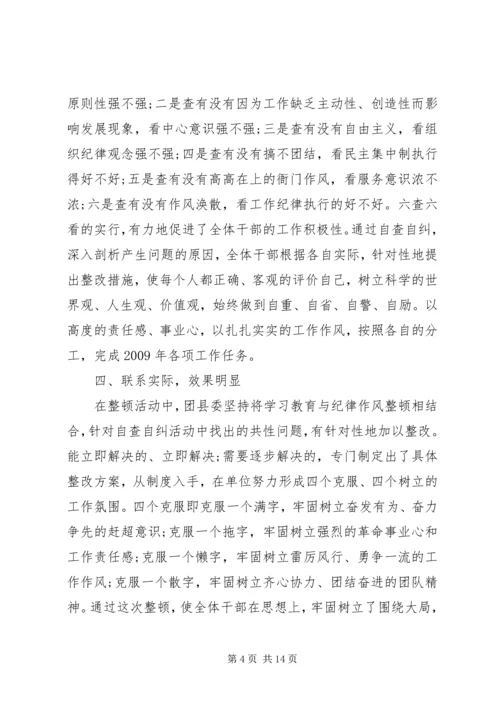 纪律作风整顿个人心得体会.docx