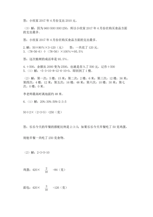 六年级小升初数学解决问题50道【各地真题】.docx