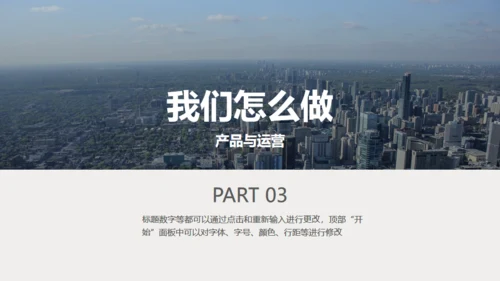 都市摩天大楼商业创业计划通用PPT模板