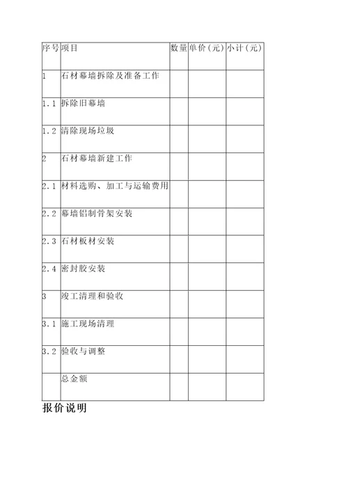 东营石材幕墙改造报价单