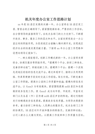 机关年度办公室工作思路计划.docx