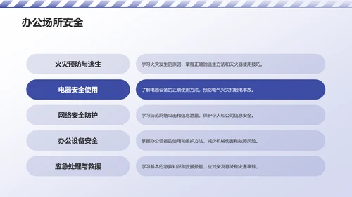 蓝色3D风安全教育PPT模板