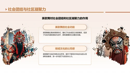 黄色中国风舞动非遗英歌舞中的文化传承PPT模板