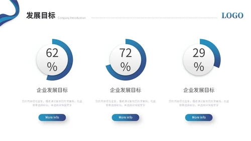 蓝色简约商务公司介绍企业介绍公司宣传介绍ppt模板