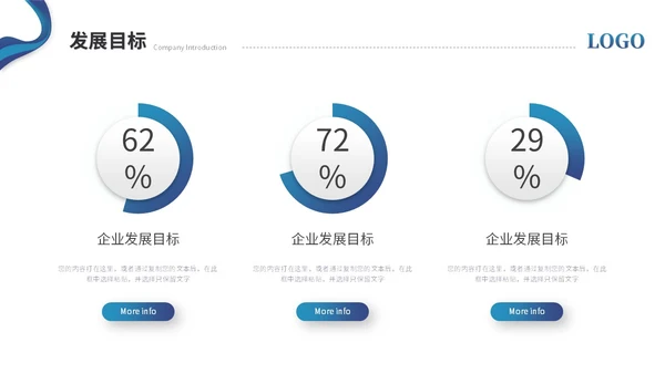 蓝色简约商务公司介绍企业介绍公司宣传介绍ppt模板