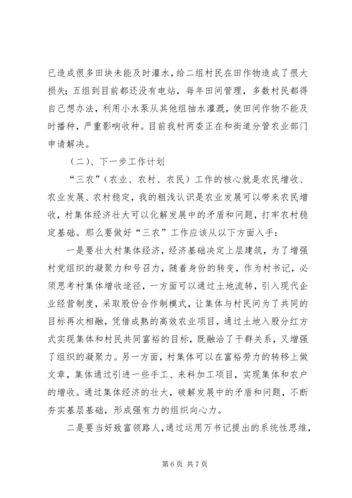 村级上半年工作总结和下半年工作计划.docx