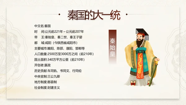 《大秦帝国》介绍兵马俑战车PPT模板