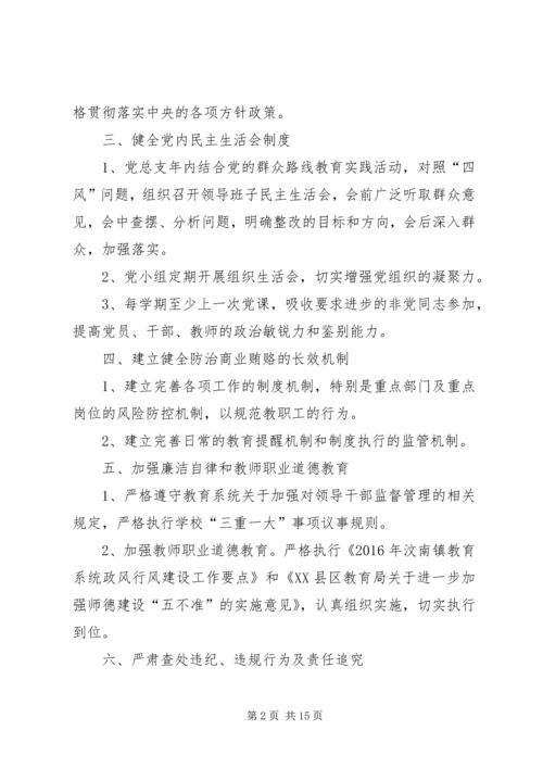 学校党风廉政建设责任书.docx