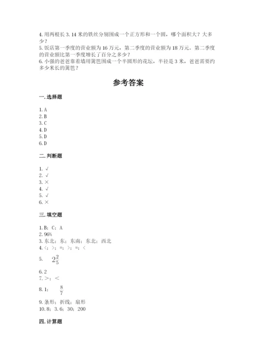 人教版六年级上册数学期末测试卷（典优）word版.docx