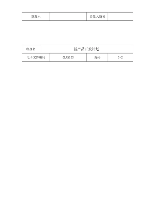 公司新产品开发计划