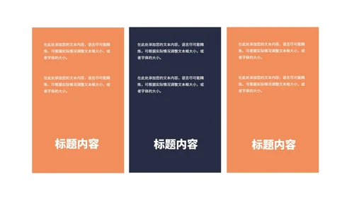 橙色扁平风物业公司宣传介绍PPT模板