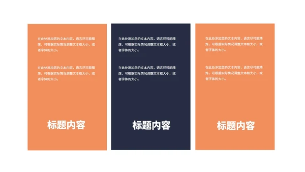 橙色扁平风物业公司宣传介绍PPT模板
