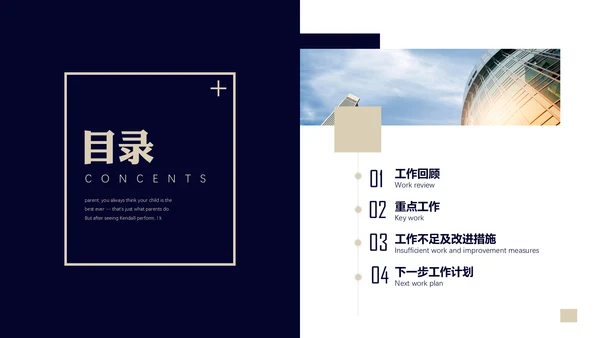 房地产行业工作总结汇报通用PPT模板