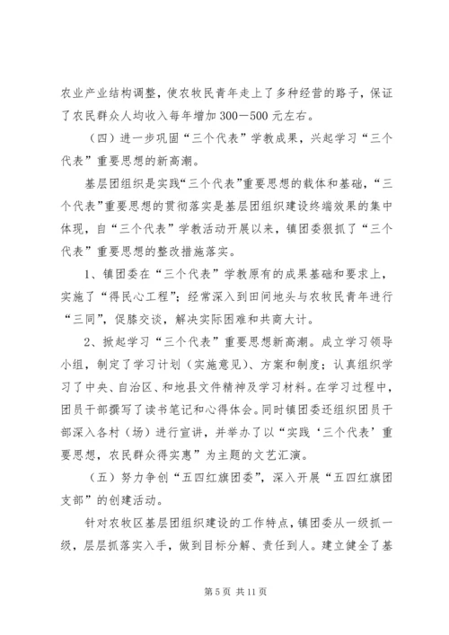 团委活动汇报材料[X镇创建“五四红旗”团委汇报材料].docx