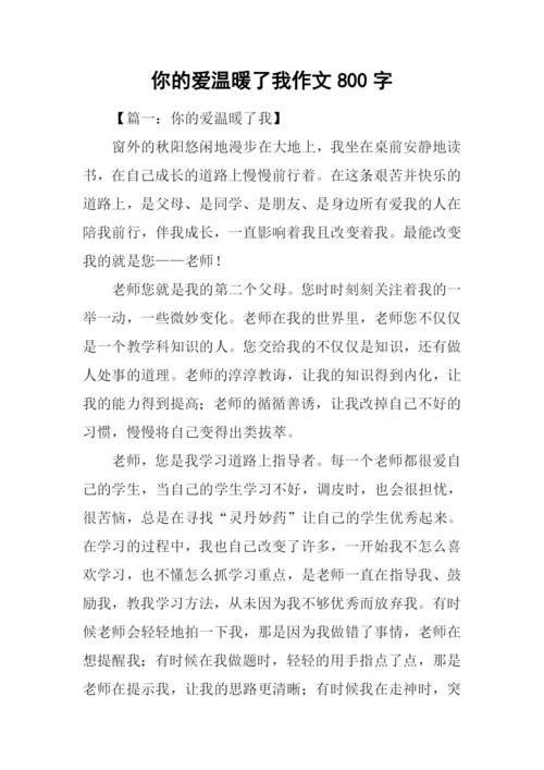 你的爱温暖了我作文800字-1.docx