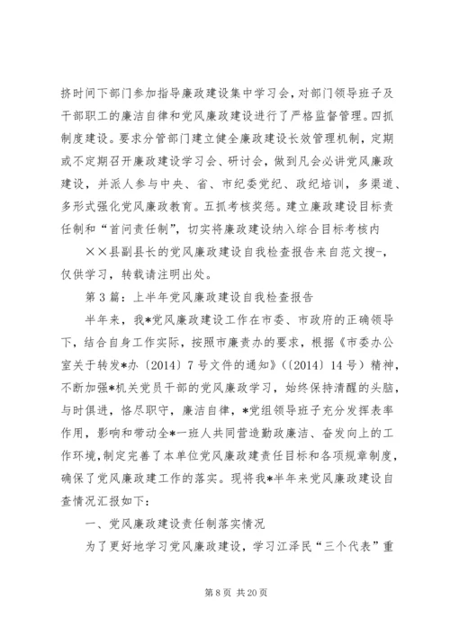 第一篇：县副县长的党风廉政建设自我检查报告 (3).docx
