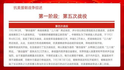 学习抗美援朝精神通用PPT模板