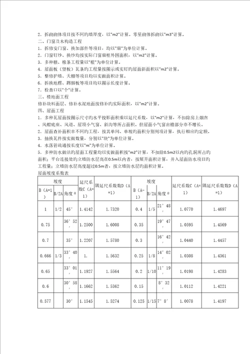 内蒙古房屋修缮工程预算定额