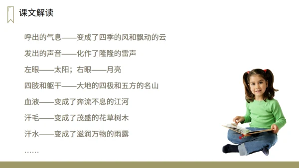 小学语文盘古开天地神话故事通用PPT教学课件