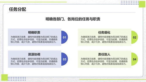 蓝色扁平风2025年度工作计划目标设定PPT模板