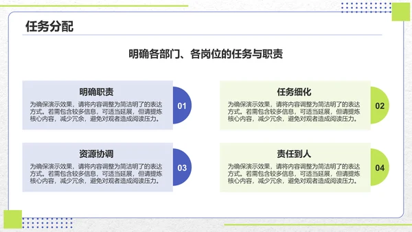 蓝色扁平风2025年度工作计划目标设定PPT模板