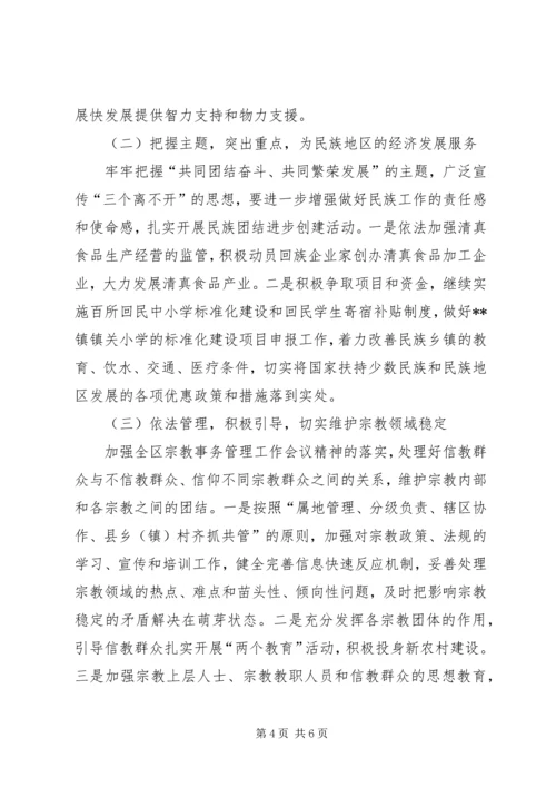 在全县统战工作会议上的报告 (4).docx