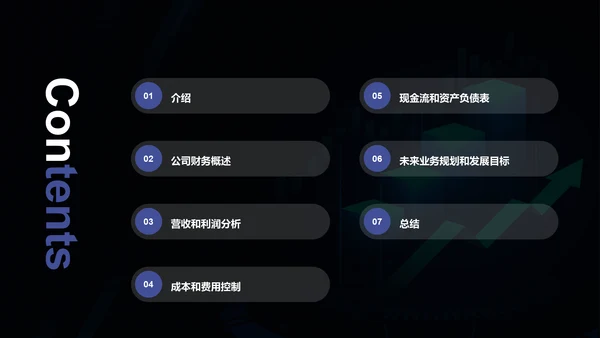 蓝色科技互联网公司年度财报发布会PPT模板
