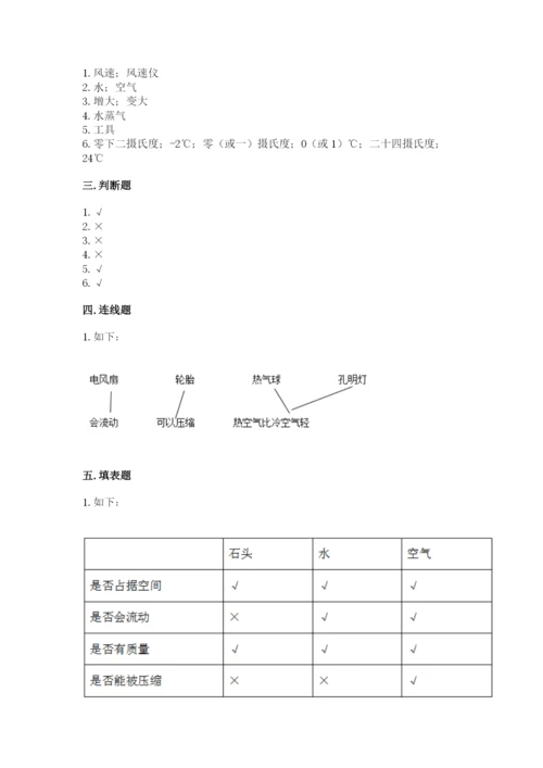 教科版三年级上册科学期末测试卷含完整答案【各地真题】.docx