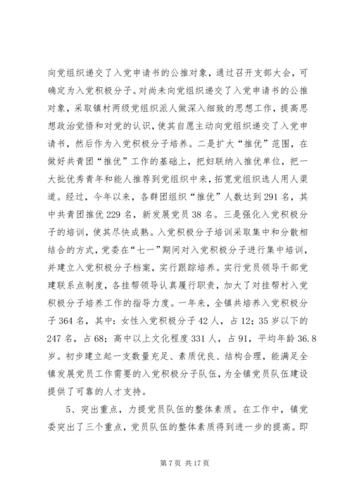 第一篇：乡镇发展党员工作自查报告乡镇发展党员工作自查报告.docx