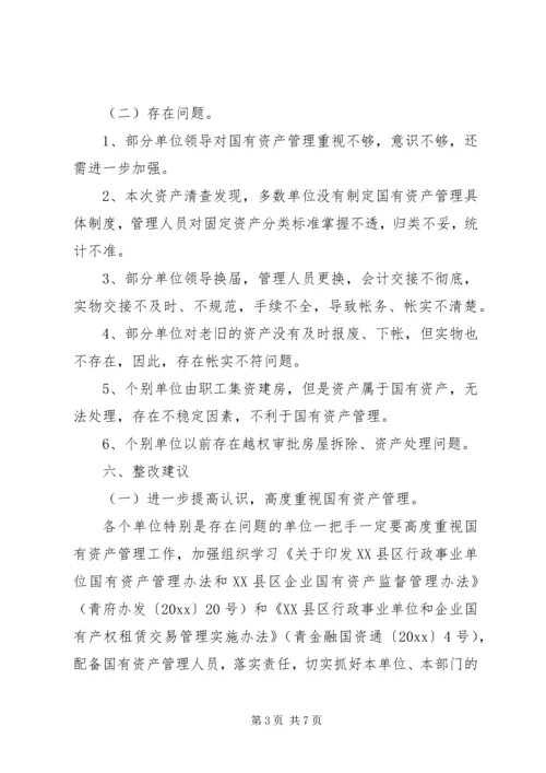 学校单位资产清查工作报告20XX年.docx