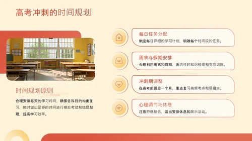 橙色简约风高考冲刺班会PPT