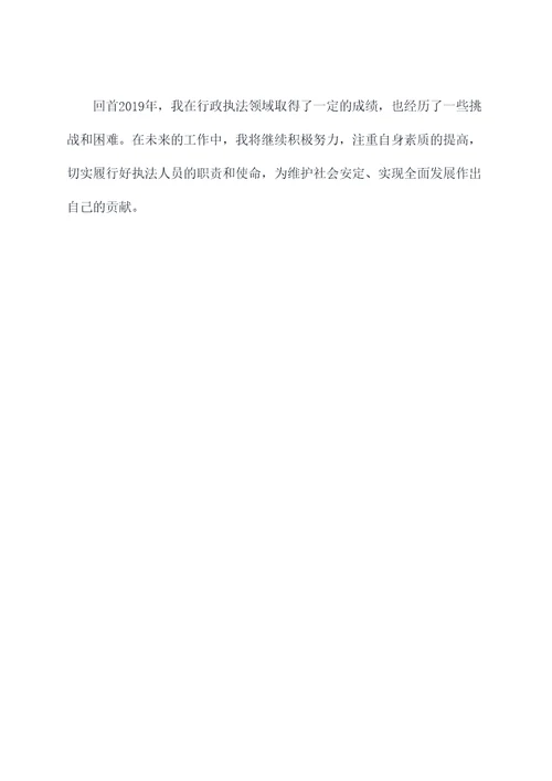 行政执法年终个人总结