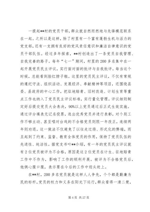 村党组织勤廉为民纪实.docx