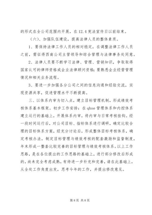 公司综合管理与法律事务基本工作思路.docx