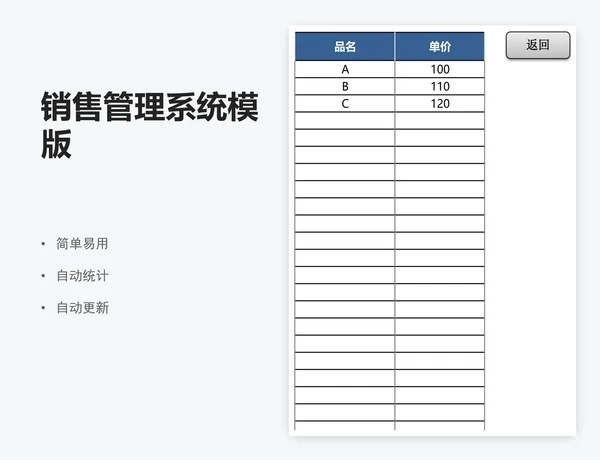 销售管理系统模版