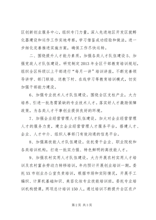 全区人才工作要点 (2).docx