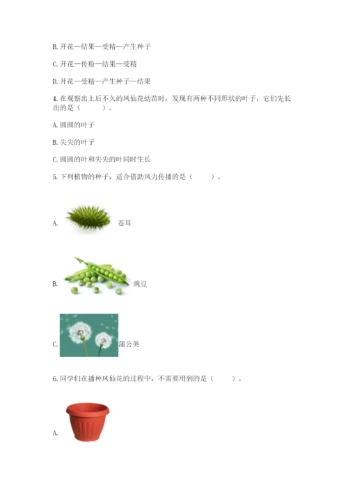 教科版科学四年级下册第一单元《植物的生长变化》测试卷（word）.docx