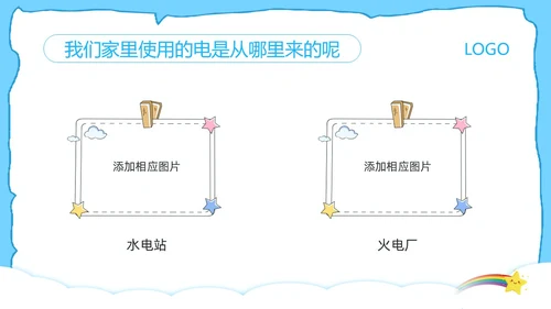 蓝色卡通防触电安全教育班会PPT模板宣传PPT动态PPT安全生产