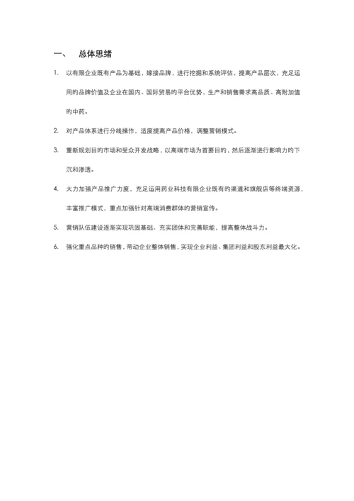 营销运作方案制药企业.docx