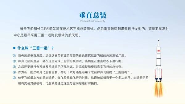 蓝色插画风中国航天三垂一远神州十六号课件