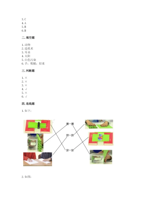 教科版小学二年级上册科学期末测试卷【轻巧夺冠】.docx