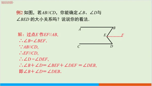 5.3.1 第2课时 平行线的性质与判定的综合应用 教学课件--人教版初中数学七年级下