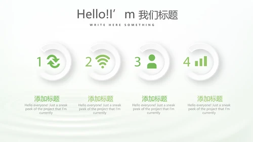 绿色清新化妆品介绍动态PPT
