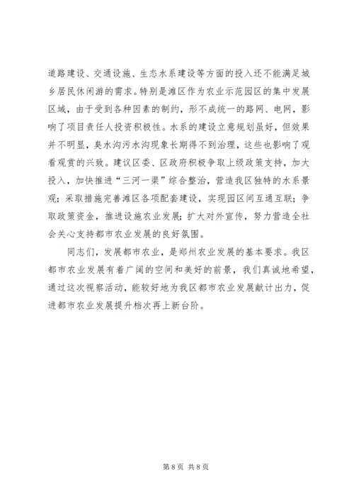在政协委员视察都市农业工作.docx